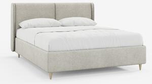 VALKIRIA letto imbottito bicolore con vano contenitore - cuscini schie