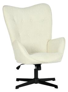 Meubles Cosy: sedia da ufficio girevole e regolabile con braccioli, poltrona reclinabile in tessuto ciniglia beige – FUCHS