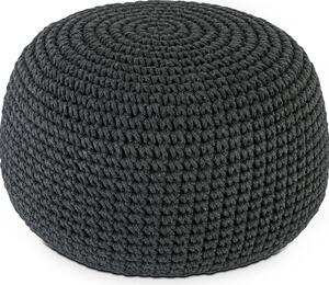 Sgabello in mohair Ø55 H37 grigio, super sostenibile, lavabile moderno, braccio CO2