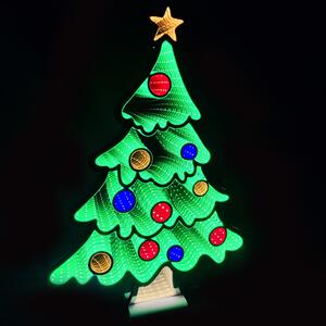 Albero di Natale Infinity 60 cm Addobbo Luminoso Decorazione LED Natalizia