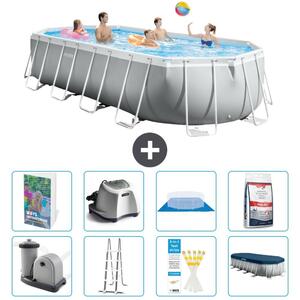 Piscina fuori terra ovale "Prism Frame" - 610x305x122 cm - Kit da 7 pezzi - Modello S649