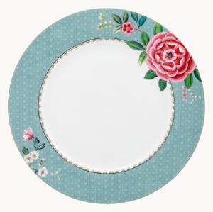Set di 6 piatti piani in porcellana Blushing Birds
