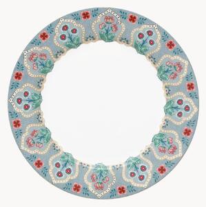 Set di 6 piatti da colazione in porcellana Flower Festiwal
