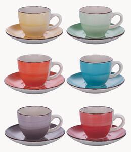 Set di 6 tazze da caffè Baita con piattini
