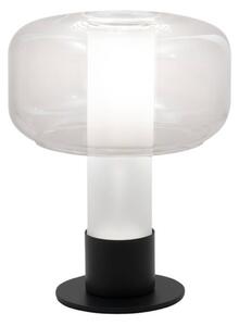 Fabas Luce Lampada da tavolo a LED Flick, dimmerabile, Chiaro / Trasparente, Soggiorno / Sala da pranzo, Vetro, Moderno, Lampada da tavolo LED