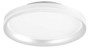 Fabas Luce Plafoniera a LED Isy, dimmerabile, Bianco / Opale, Soggiorno / Sala da pranzo, Metallo, Moderno, Plafoniera LED