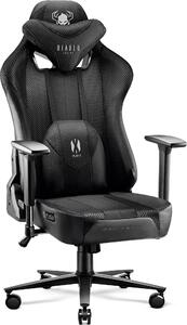 Diablo X-Player Gaming Chair Sedia da ufficio Tessuto 3D Braccioli Design ergonomico Cuscino collo/glutei Nero Normale L