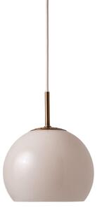 Lampada a sospensione Frandsen Ball, grigio sabbia, 18 cm
