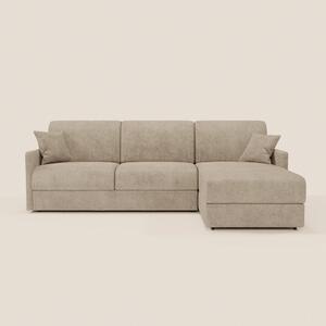 TOMMY Divano Letto con penisola contenitore - design minimal e sfodera