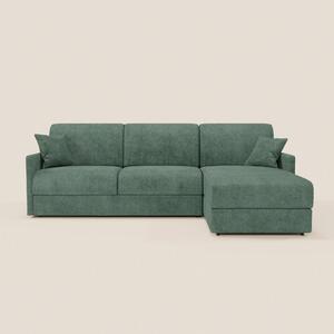TOMMY Divano Letto con penisola contenitore - design minimal e sfodera