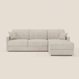 TOMMY Divano Letto con penisola contenitore - design minimal e sfodera