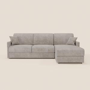TOMMY Divano Letto con penisola contenitore - design minimal e sfodera