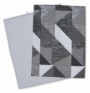 Set di strofinacci in cotone 2 pz 50x70 cm Larsson Geo – Catherine Lansfield