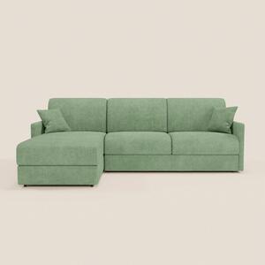 TOMMY Divano Letto con penisola contenitore - design minimal e sfodera
