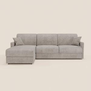TOMMY Divano Letto con penisola contenitore - design minimal e sfodera