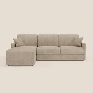 TOMMY Divano Letto con penisola contenitore - design minimal e sfodera