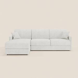 TOMMY Divano Letto con penisola contenitore - design minimal e sfodera