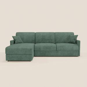 TOMMY Divano Letto con penisola contenitore - design minimal e sfodera