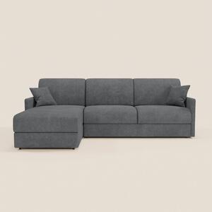 TOMMY Divano Letto con penisola contenitore - design minimal e sfodera