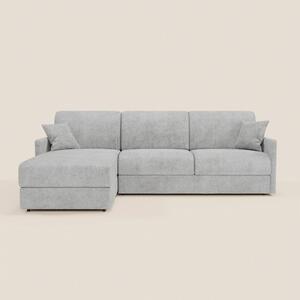 TOMMY Divano Letto con penisola contenitore - design minimal e sfodera