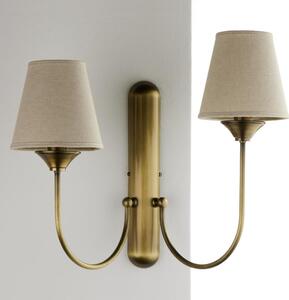 Jupiter 2168 - Lampada da parete TILIA 2xE14/11W/230V bronzo/beige