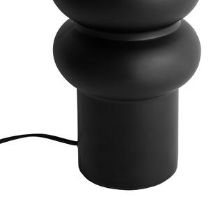 Lampada da tavolo di design in ceramica nera 17 cm senza paralume - Alisia