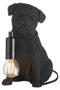 Lampada da tavolo a forma di cucciolo di carlino PUPPY, nero opaco, 1xE14x7W, resina, dimensioni: 23,7x19,7x13 cm, IP20, Endon