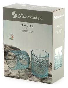 Pasabahce Timeless Bicchiere Acqua 34,5 cl Set 4 Pz In Vetro Colorato Turchese