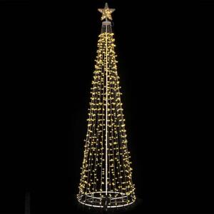 Albero Natale Luminoso Colore Bianco Caldo 753 LED 280 cm Decorazione per Esterno