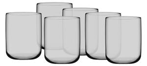 Pasabahce Iconic Bicchiere Acqua 28 cl Set 6 Pz In Vetro Grigio