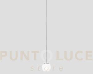 Oto sospensione 12 bianco rigadin nickel satinato 1 luce attacco g9
