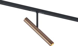 Faretto moderno bronzo scuro per sistema a binario monofase - Slimline Avery