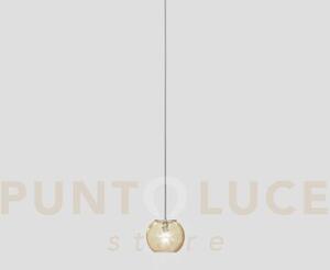 Oto sospensione 15 ambra rigadin nickel satinato 1 luce attacco g9
