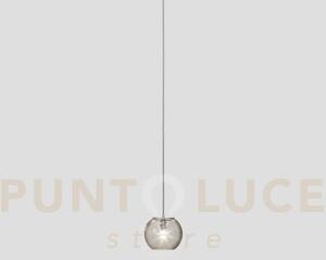Oto sospensione 15 fume' rigato nickel satinato 1 luce attacco g9