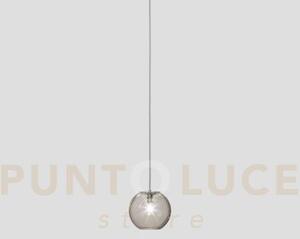 Oto sospensione 18 fume' rigato nickel satinato 1 luce attacco g9