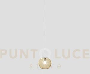 Oto sospensione 18 ambra rigadin nickel satinato 1 luce attacco g9