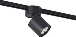 Faretto nero moderno per sistema a binario monofase GU10 70mm - Iconic Roto