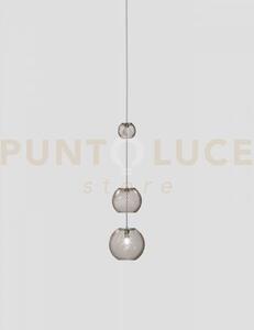 Oto sospensione peab fume' rigato nickel satinato 1 luce attacco g9
