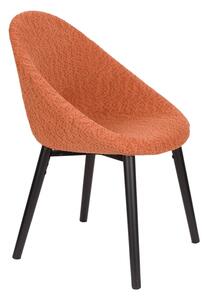 Sedia da pranzo arancione in imbottito Fenna – Dutchbone