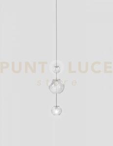 Oto sospensione peaa cristallo rigadin nickel satinato 1 luce attac