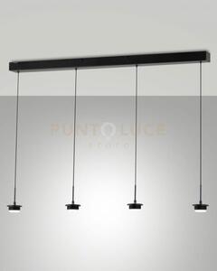 3804-48-101 montatura nera completa lineare a led cct 2700k - 3000k
