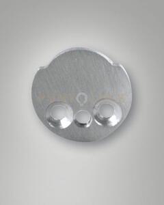 6404-50-004 tappo piatto alluminio anodizzato naturale senza foro