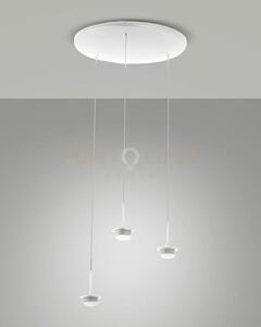 3804-47-102 montatura bianca completa tonda a led cct 2700k - 3000k