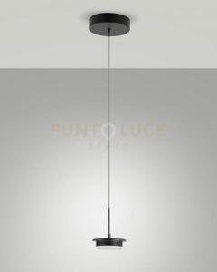 3805-41-101 montatura tonda nera completa a led cct 2700k - 3000k -