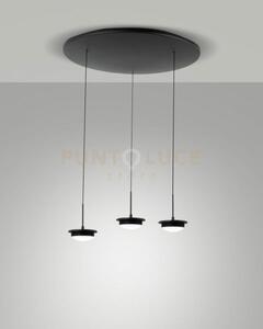 3805-47-101 montatura nera completa tonda a led cct 2700k - 3000k -