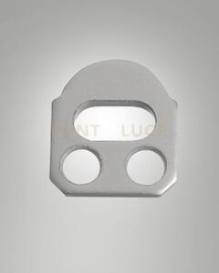 6407-50-001 tappo piatto alluminio anodizzato naturale l.16mm con foro