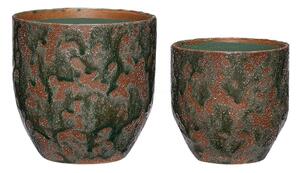 Set di coprivaso in ceramica fatti a mano 2 pezzi ø 15 cm Normu - Hübsch