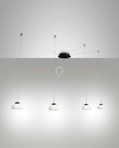 Arabella sospensione bianca 4 luci spostabile a led 3000k - 32w - 3