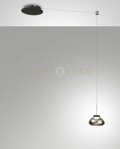 Arabella sospensione fume' 1 luce a led 3000k - 8w - 750 lm, spost