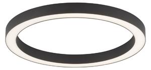 Plafoniera PURE, PURE Lines Round, dimmerabile, Nero, Soggiorno, Metallo, Moderno